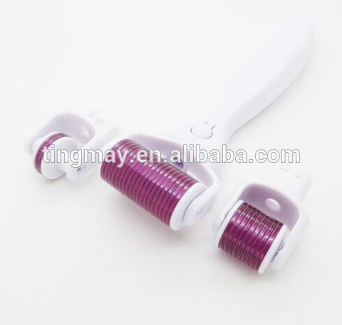 ISO / CE Approval replaceable roller used for body / face / eye skin derma roller 3 IN 1