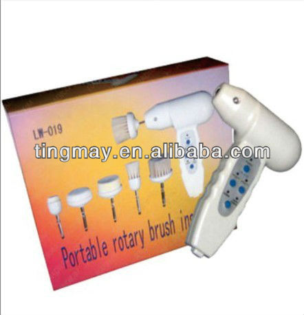 Mini home face care rotary brush beauty device skin cleaning machine