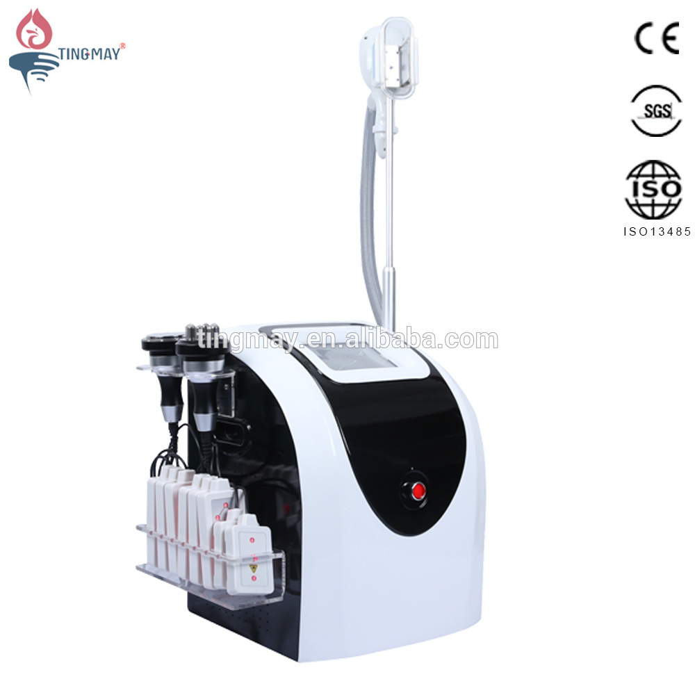 4 handles lipo laser cryo freezing fat slimming cavitation rf machine