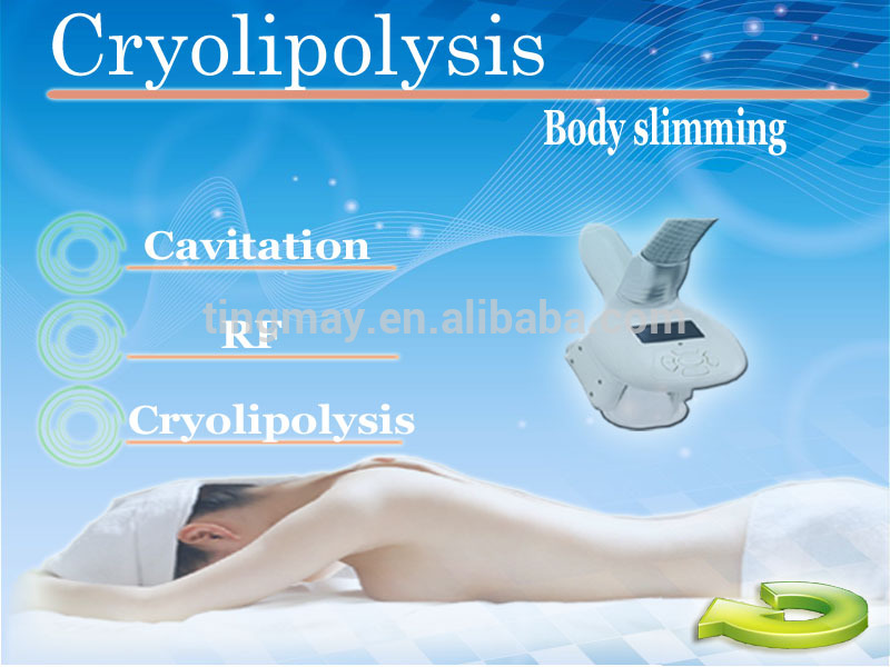 4 handles cavitation RF cryolipolysis slimming machine / fat freezing cryolipolysis / cryolipolysis machine