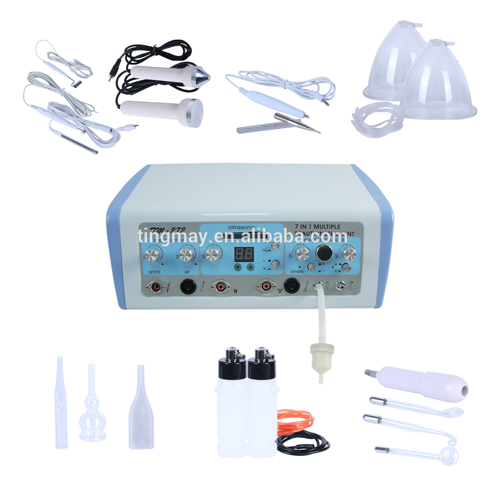 TM-272 multifunction facial beauty high frequency electrotherapy ultrasonic galvanic facial machine