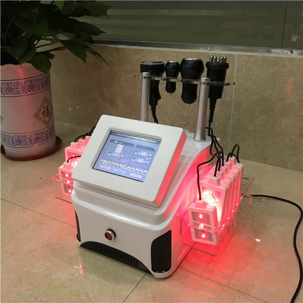 Newest 12 Pads Lipo Laser Body Shaping Cavitation Cellulite Removal Vacuum Sextupole Bipolar RF Fat Loss Machine