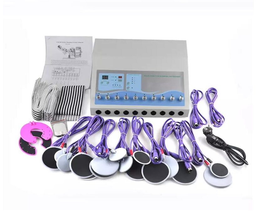 Ems muscle stimulator slimming body / Electronic pulse massager machine for pain relief