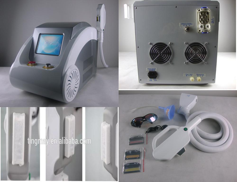 Portable ipl shr hair removal machine used in beauty salon and home