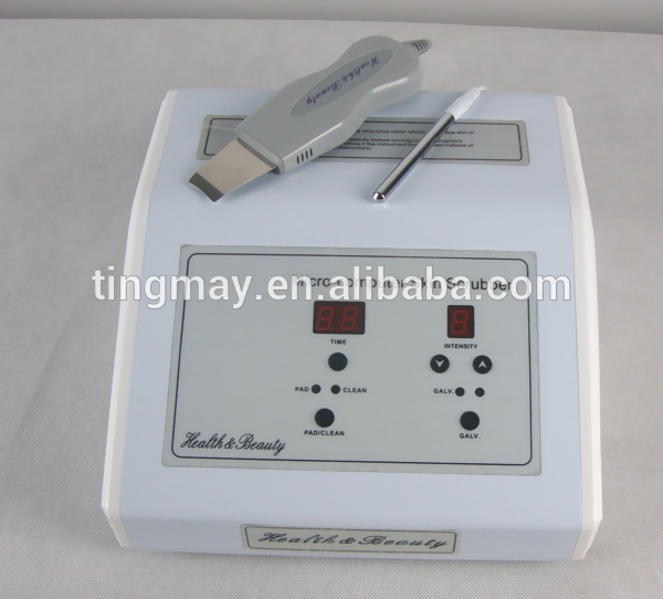 Portable ultrasonic skin scrubber machine