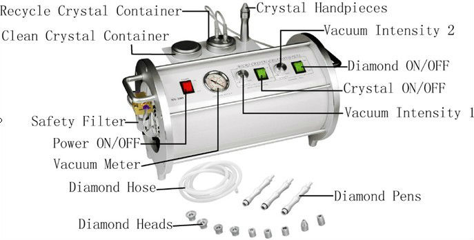 Crystal & diamond dermabrasion machines with ali export company