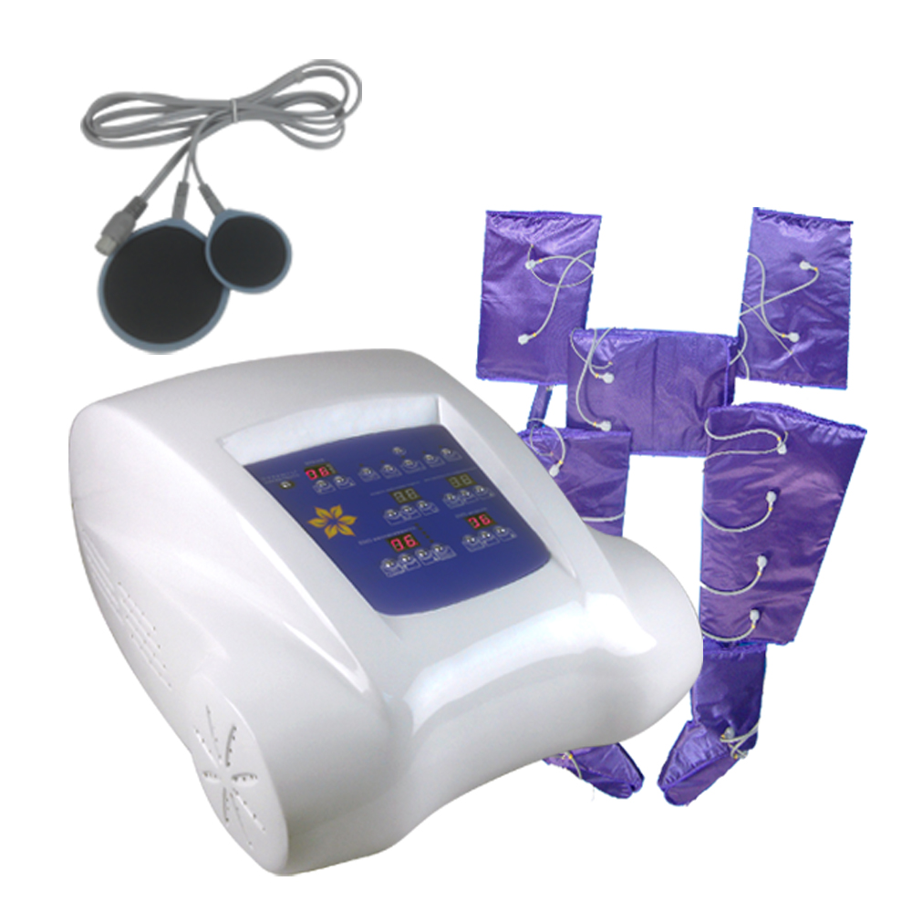 infrared pressotherapy equipment with ems electrostimulation electrodes pads