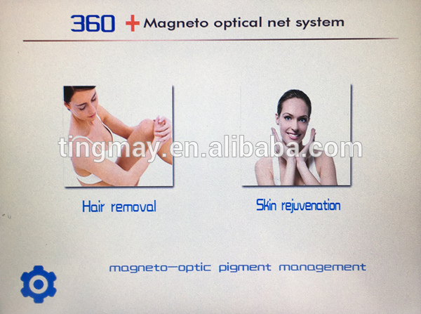 two handpieces 360 OPT permanent hair removal machine