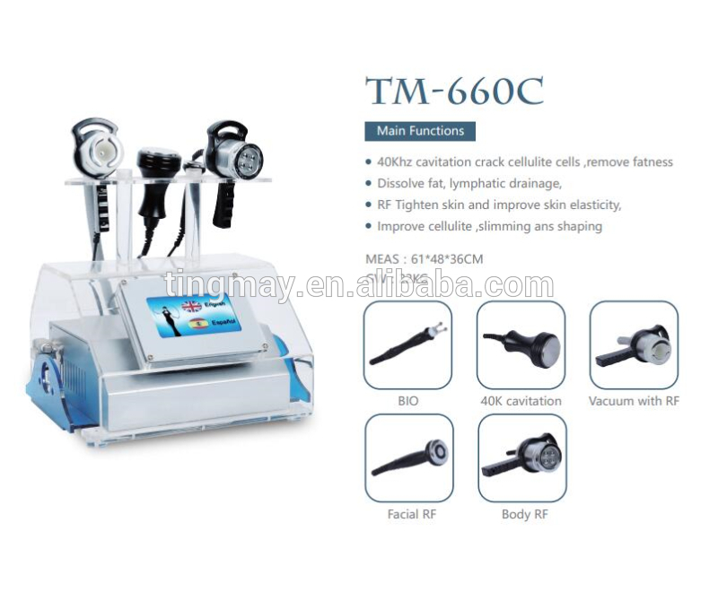 5 in 1 best ultrasound cavitation machine rf bio eye wrinkle removal TM-660C