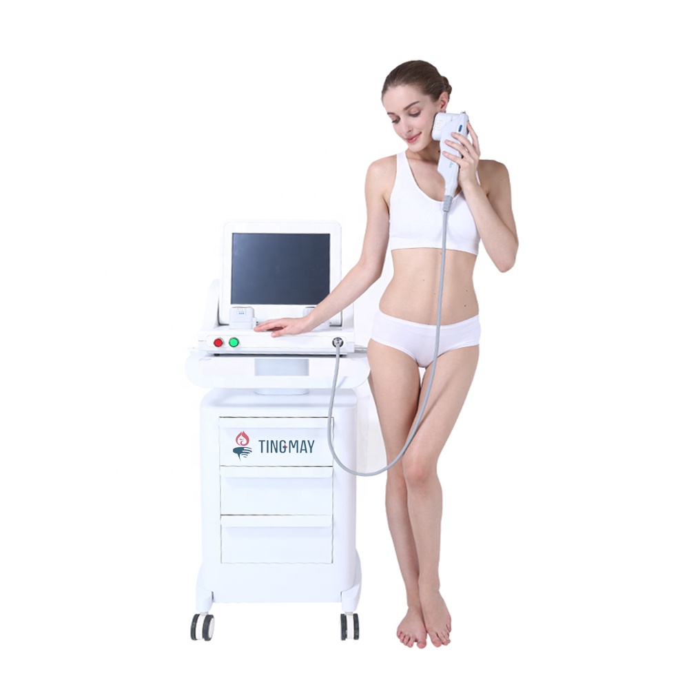 Portable salon and clinic use hifu machine for facial and body lifting