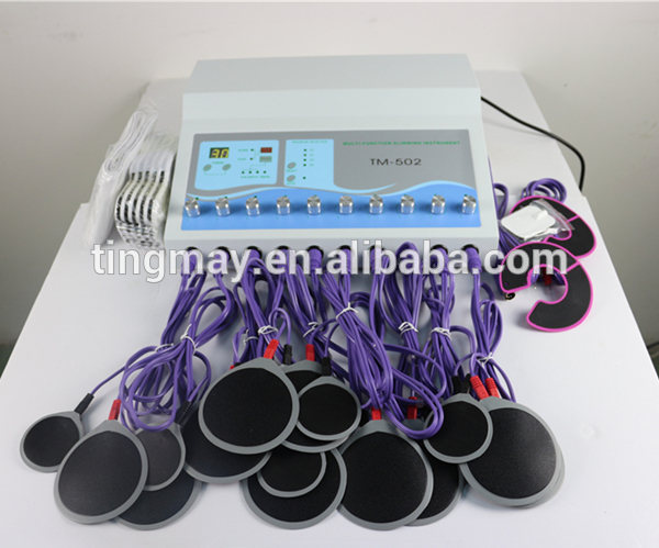Body massager with electrode muscle stimulation electrical muscle stimulator machine