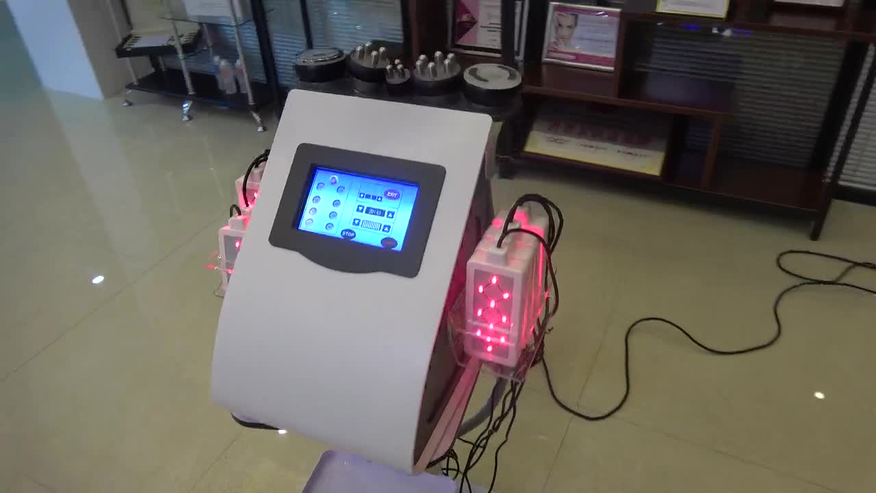 Portable vacuum cavitation lipo laser weight loss rf skin rejuvenation machine TM-660D