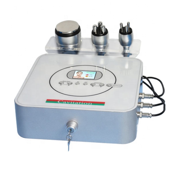Portable ultrasonic cavitation radio frequency RF machine for weight loss and skin tightening