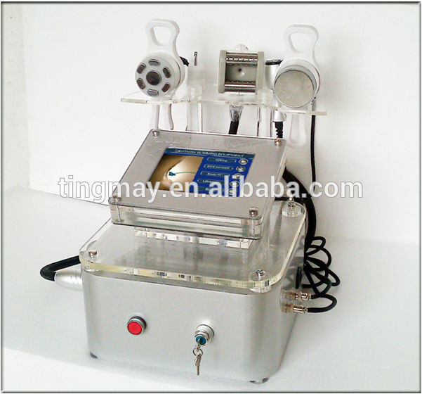 Vacuum tripolar rf cavitation/ultrasonic cavitation lipo massage machine