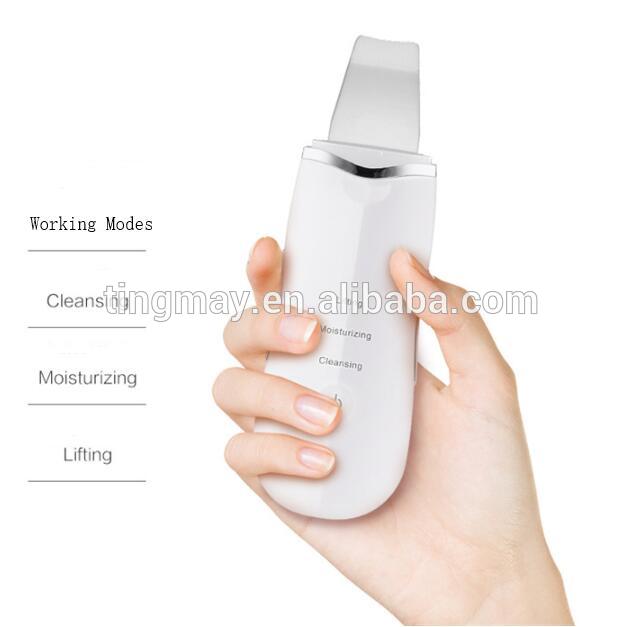 2019 New Hot Cheap Portable ultrasonic facial skin scrubber machine home use