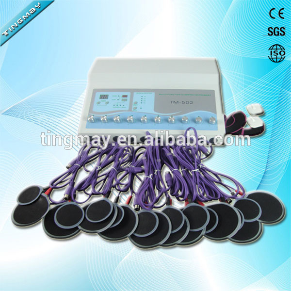 Electric muscle relaxer electrode electrostimulation