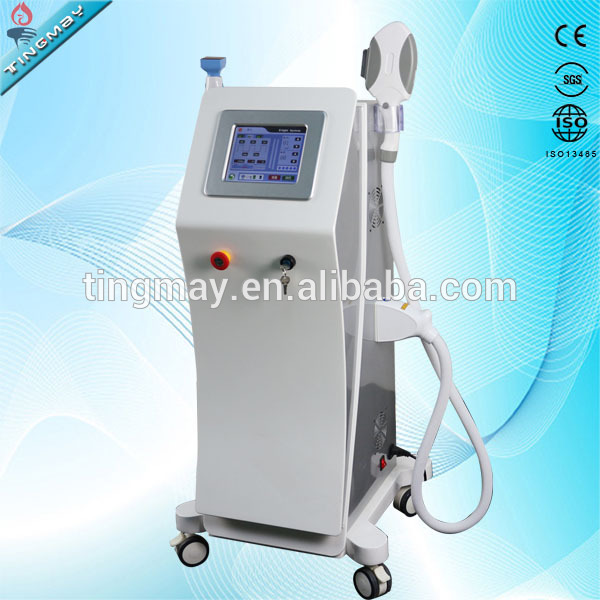 2 in 1 OPT hair removal Fractional RF Multifunction beauty Machine / OPT shr fast hair removal