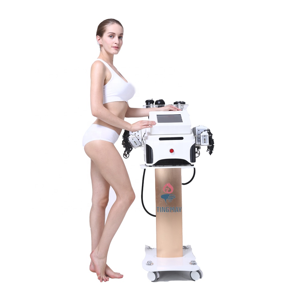 Popular beauty salon equipment combine Cavitation+Vacuum+RF+lipo laser