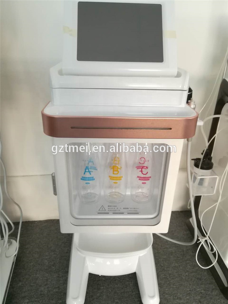 Facial rejuvenation ultrasonic rf oxygen water peeling beauty machine