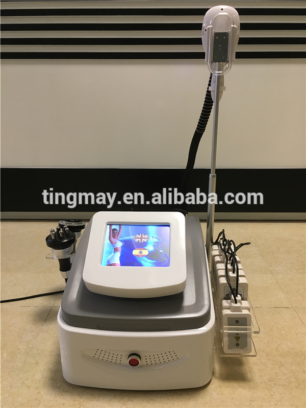 Portable Ultrasound Cavitation RF Cryolipolysis Vacuum lipo laser Machine