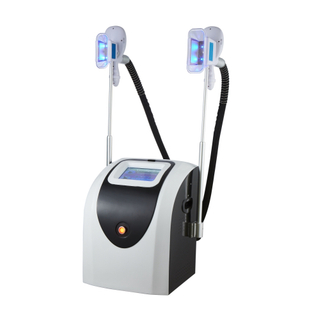 portable cryolipolysis fat freeze machine with two handles work together