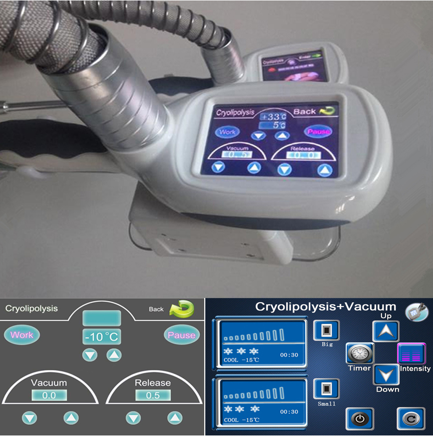 Cryolipolysis cavitation rf lipolaser vacuum liposuction machine