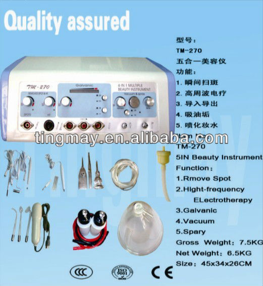 6 in 1 Galvanic Electrical Facial Beauty Machine Price TM-270