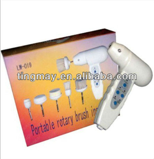 mini home use beauty instrument face care rotary brush skin cleaning machine