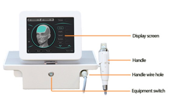 Portable skin care fractional rf microneedle machine for wrinkle removal skin rejuvenation
