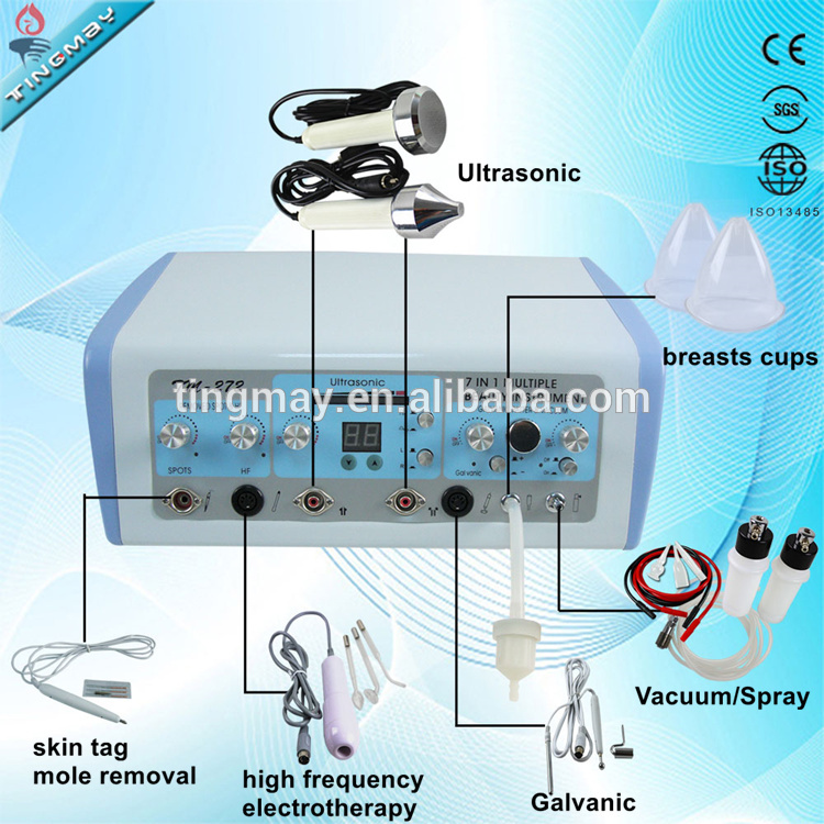 Portable multifunctional high frequency galvanic facial beauty machine