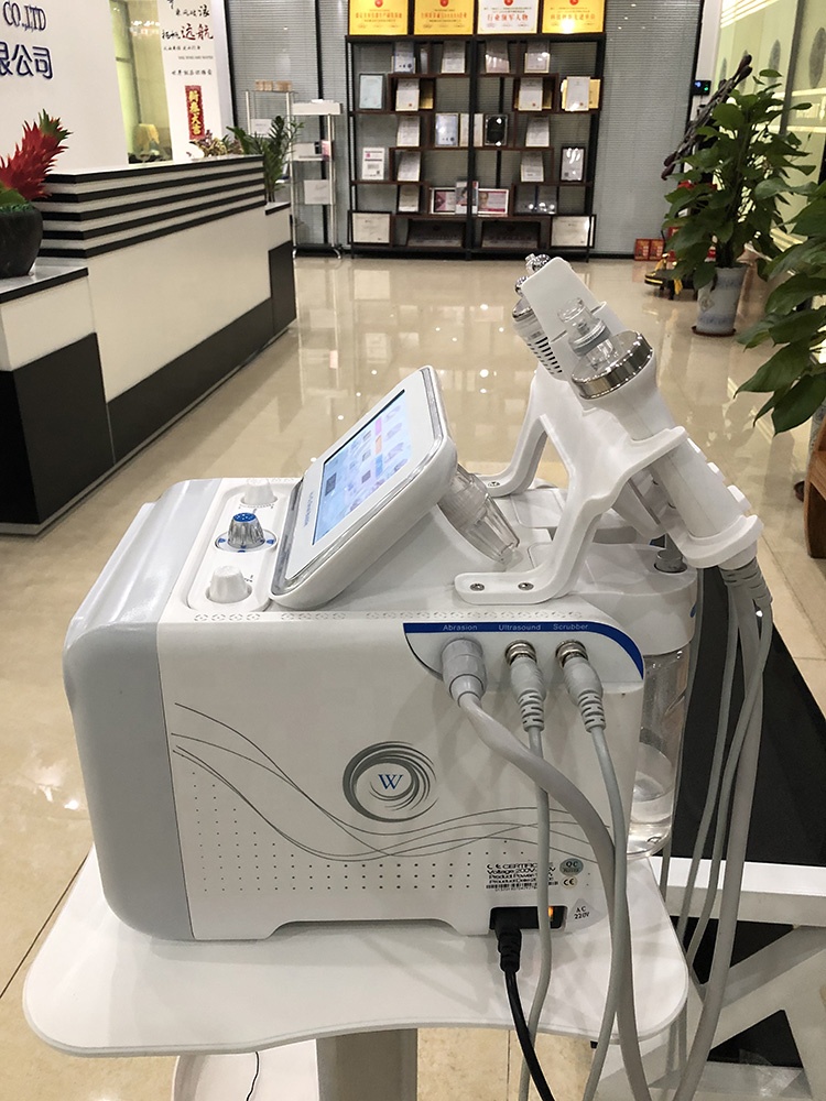 6 in 1 H2 O2 deep clear hydro dermabrasion aqua facial oxygen jet peeling machine
