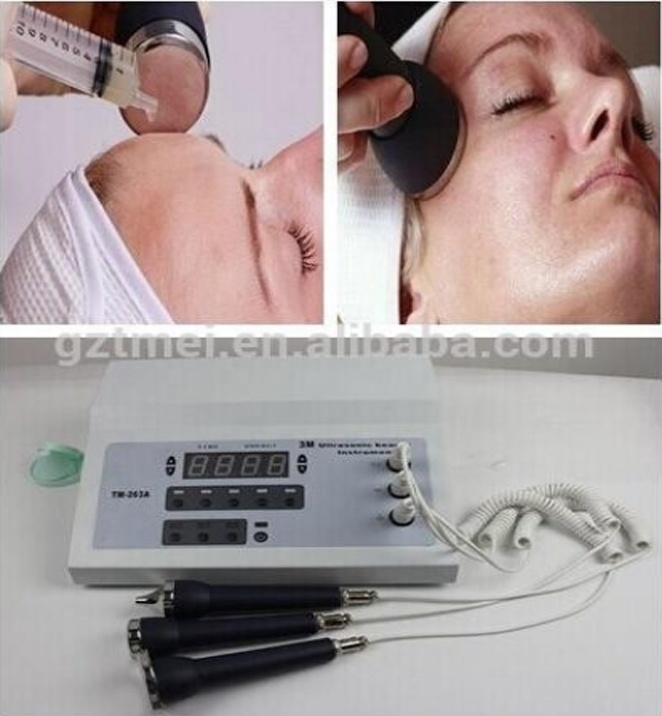 Portable 3mhz ultrasound therapy skin tightening machine